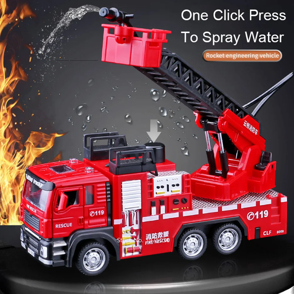 1/32 Fire Engine Car Toy Model - Fire Escape Ladder reseña y precio
