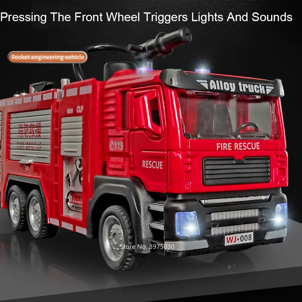 1/32 Fire Engine Car Toy Model - Fire Escape Ladder reseña y precio