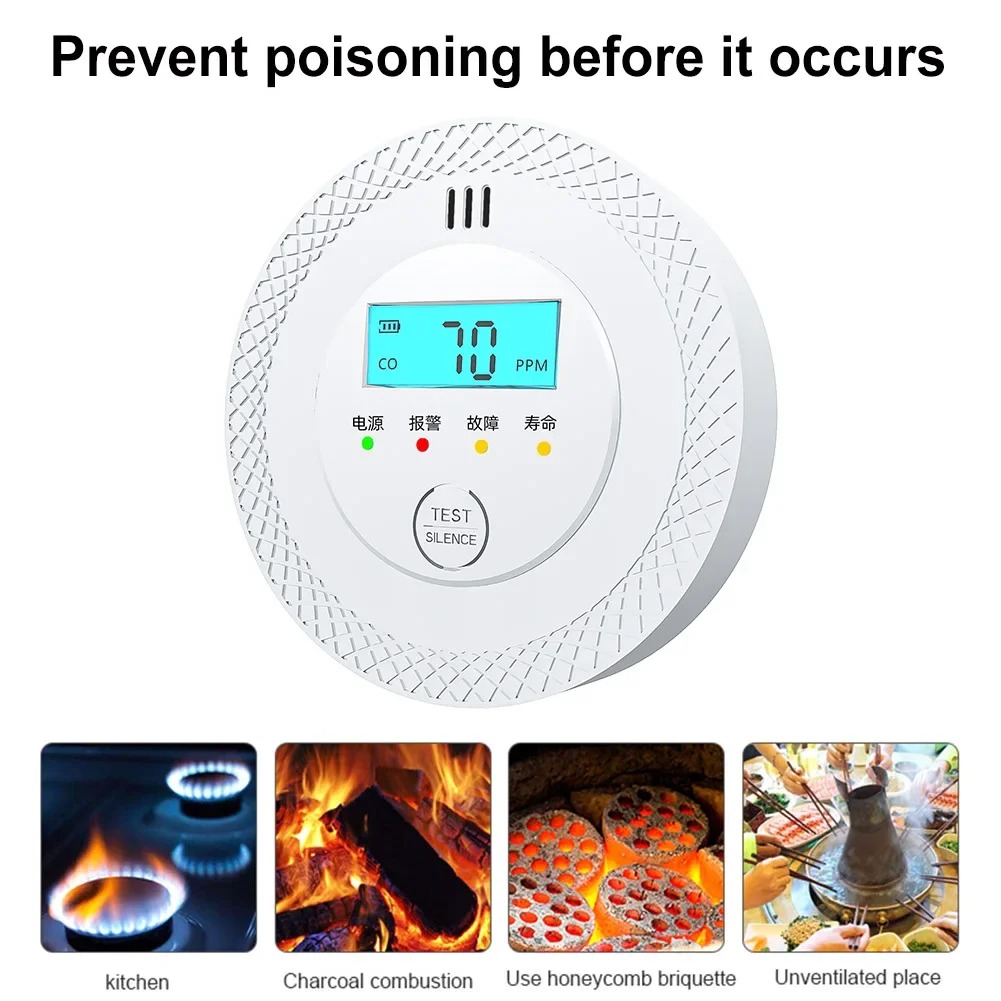 Carbon Monoxide Alarm Detector - Smoke Detector Interconnected reseña y precio
