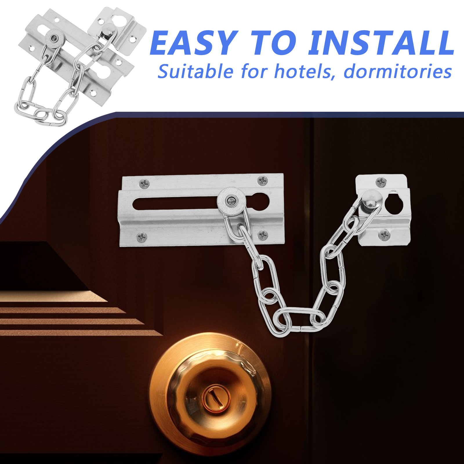 Stainless Steel Door Chain Loc - Security Chain Door reseña y precio