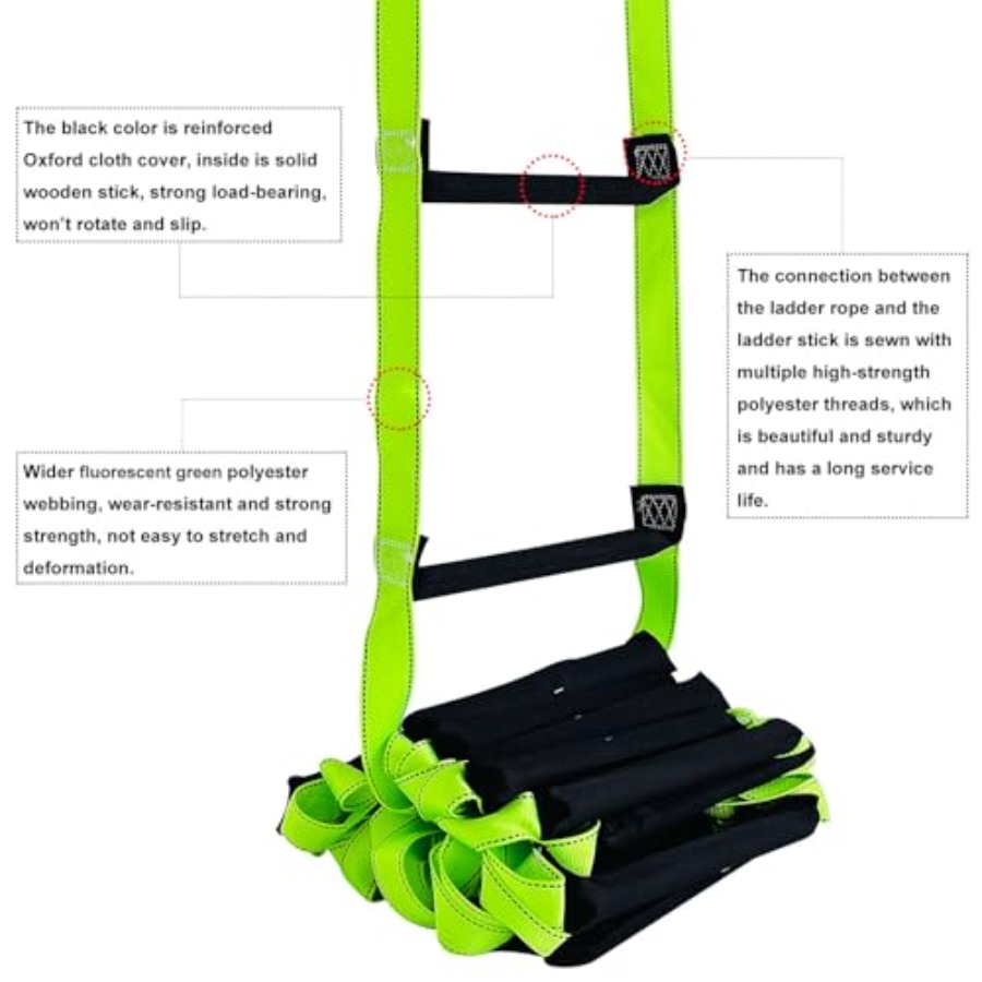 Fire Escape Ladder with 2 Heav - Fire Escape Ladder reseña y precio