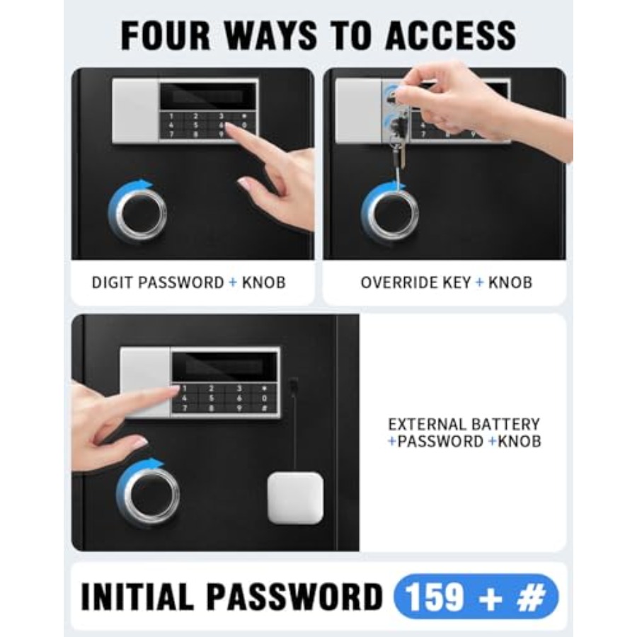 8.4 CuFt Heavy Duty Home Safe  - Lockbox Key Secure reseña y precio