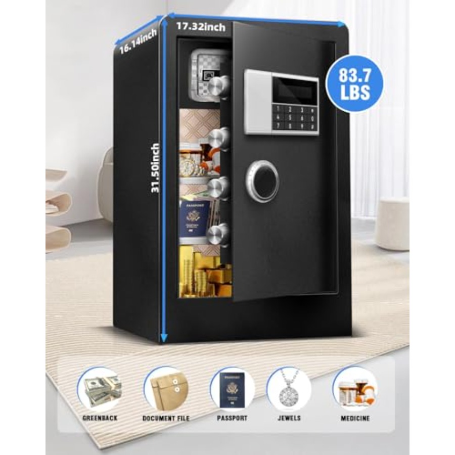 8.4 CuFt Heavy Duty Home Safe  - Lockbox Key Secure reseña y precio