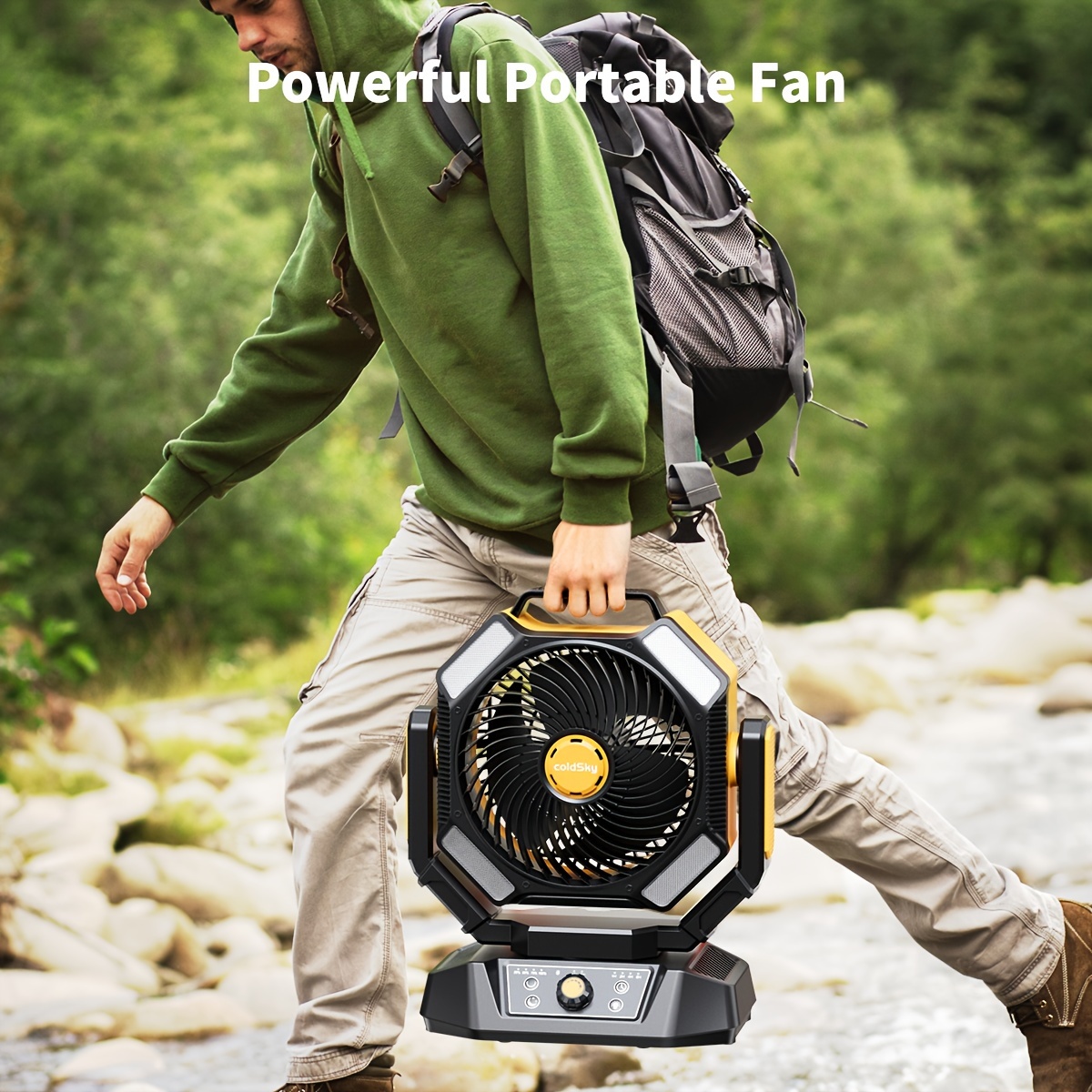 coldSky  Camping Fan, Battery  - Power Outage Light reseña y precio