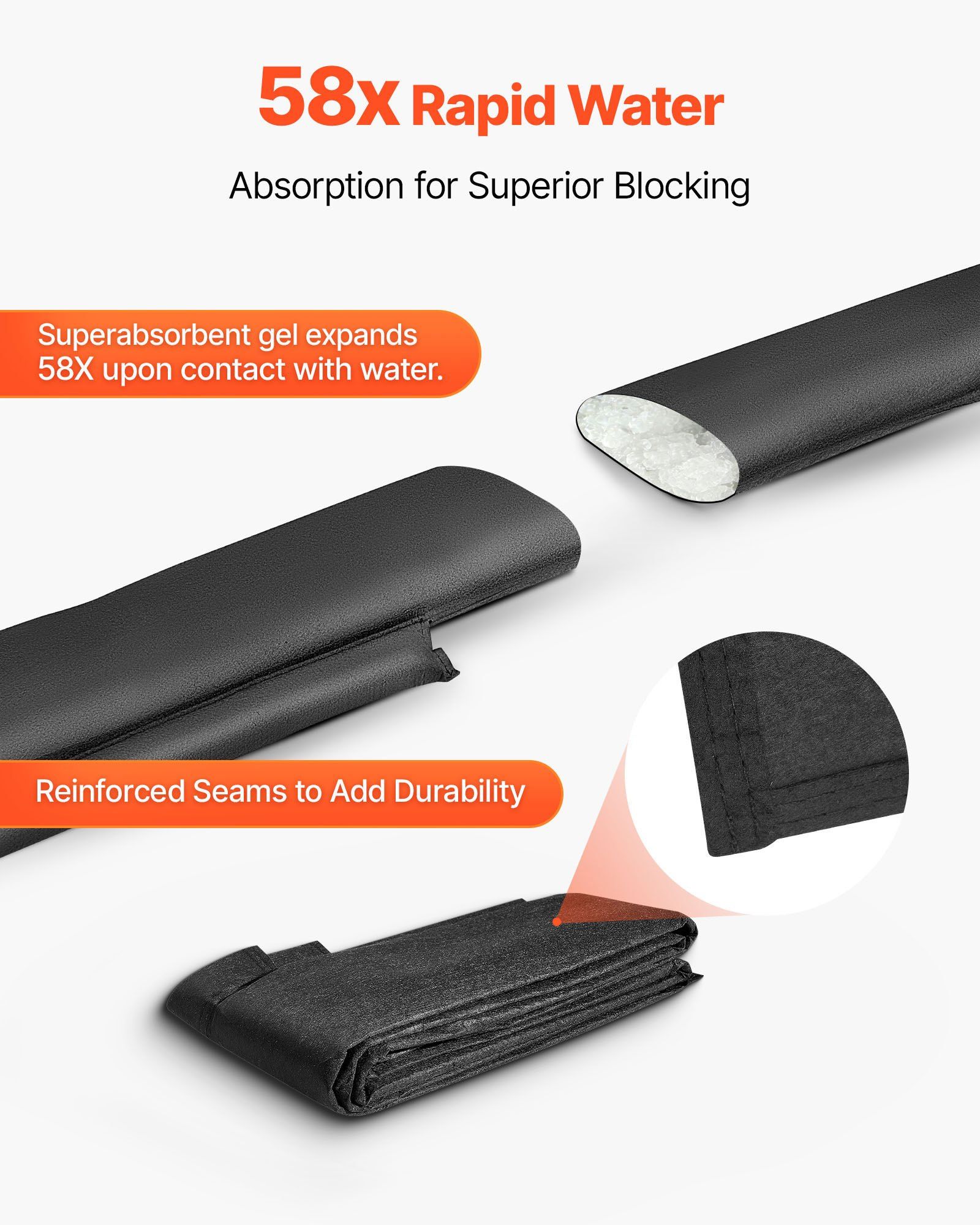 Flood Barrier, 8 Pack, 10 x 0. - Flood Barrier Bag reseña y precio