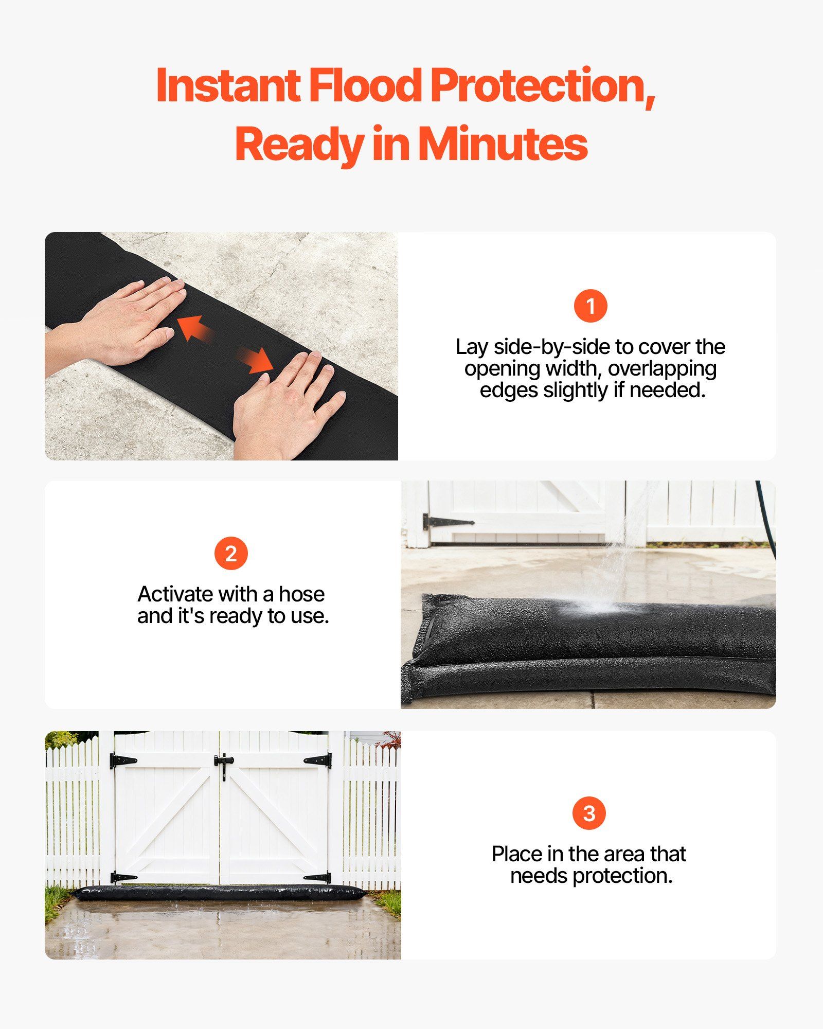 Flood Barrier, 8 Pack, 10 x 0. - Flood Barrier Bag reseña y precio