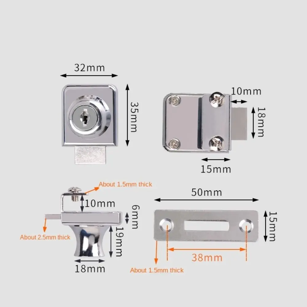 Metal Single Double Swinging G - Medicine Cabinet Lock reseña y precio
