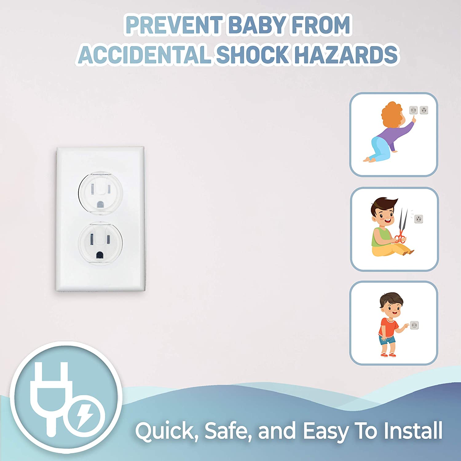 10pcs Outlet Covers, American  - Outlet Cover Baby reseña y precio