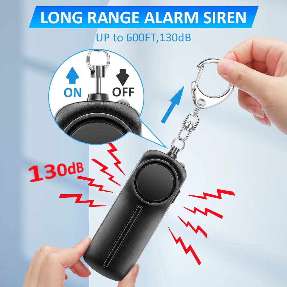 Self Defense Alarm 130dB Ultra - Personal Alarm Keychain reseña y precio
