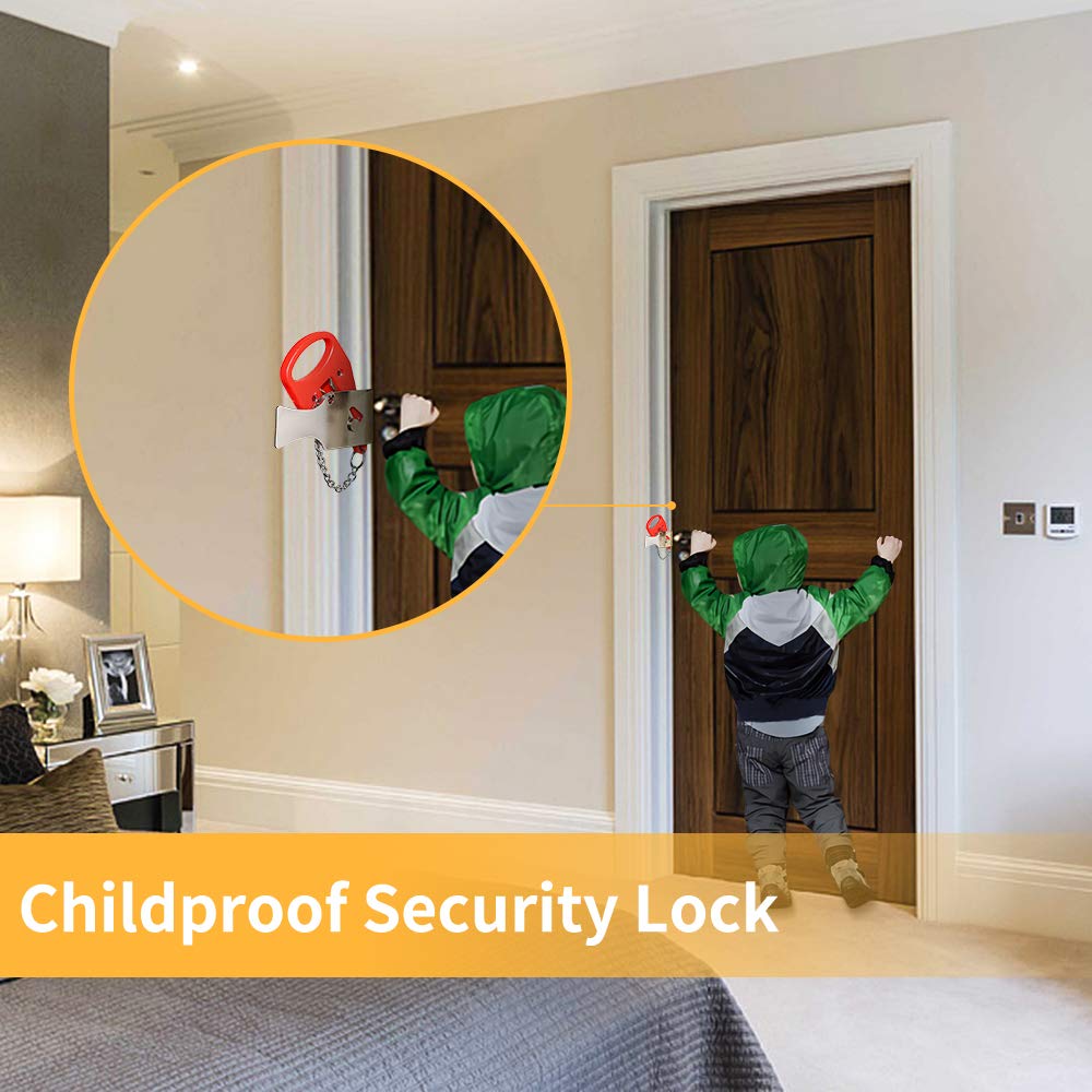 KAK Portable Door Lock Keyless - Security Chain Door reseña y precio