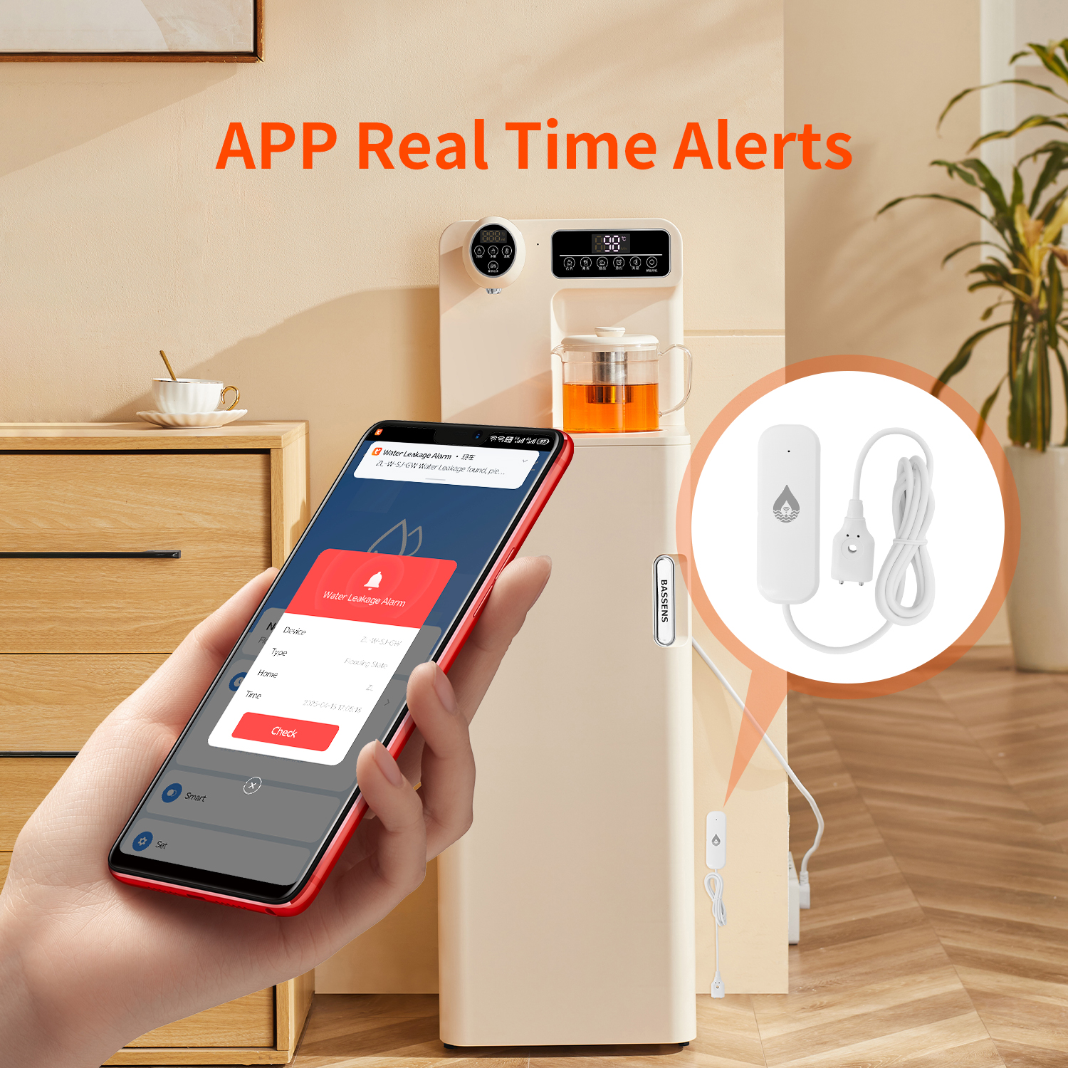 YFK Tuya WiFi Water Leakage Se - Water Alarm Sensor reseña y precio