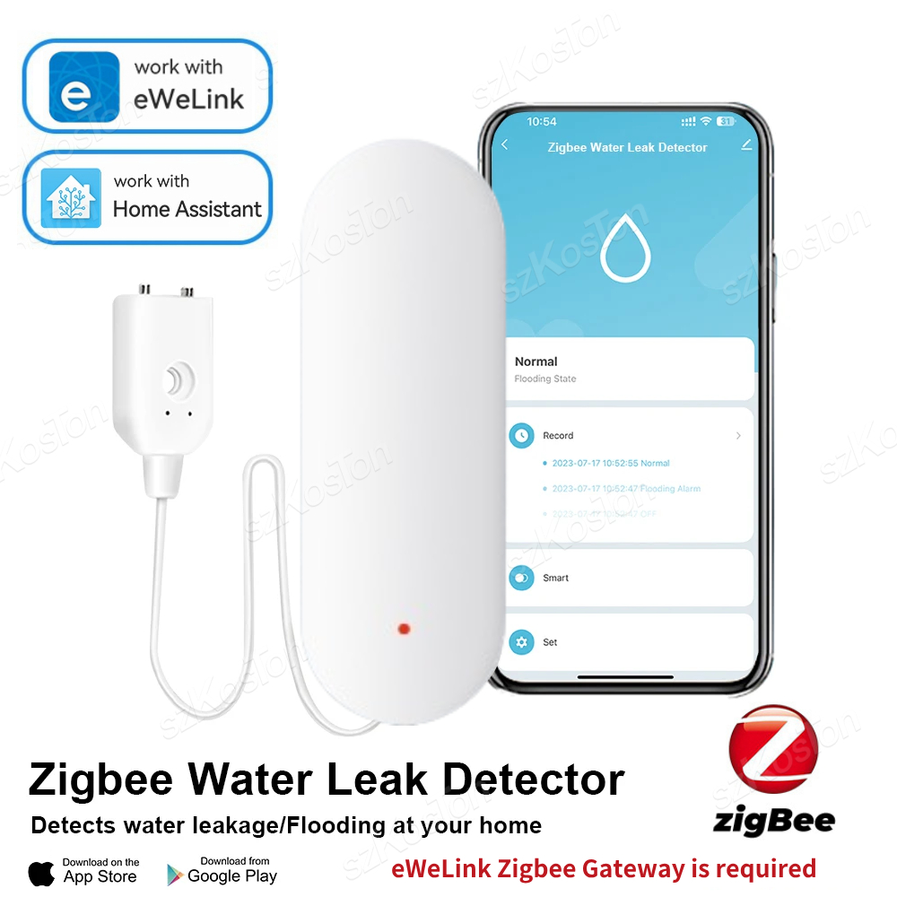ZigBee 3.0 Water Leakage Senso - Water Alarm Sensor reseña y precio