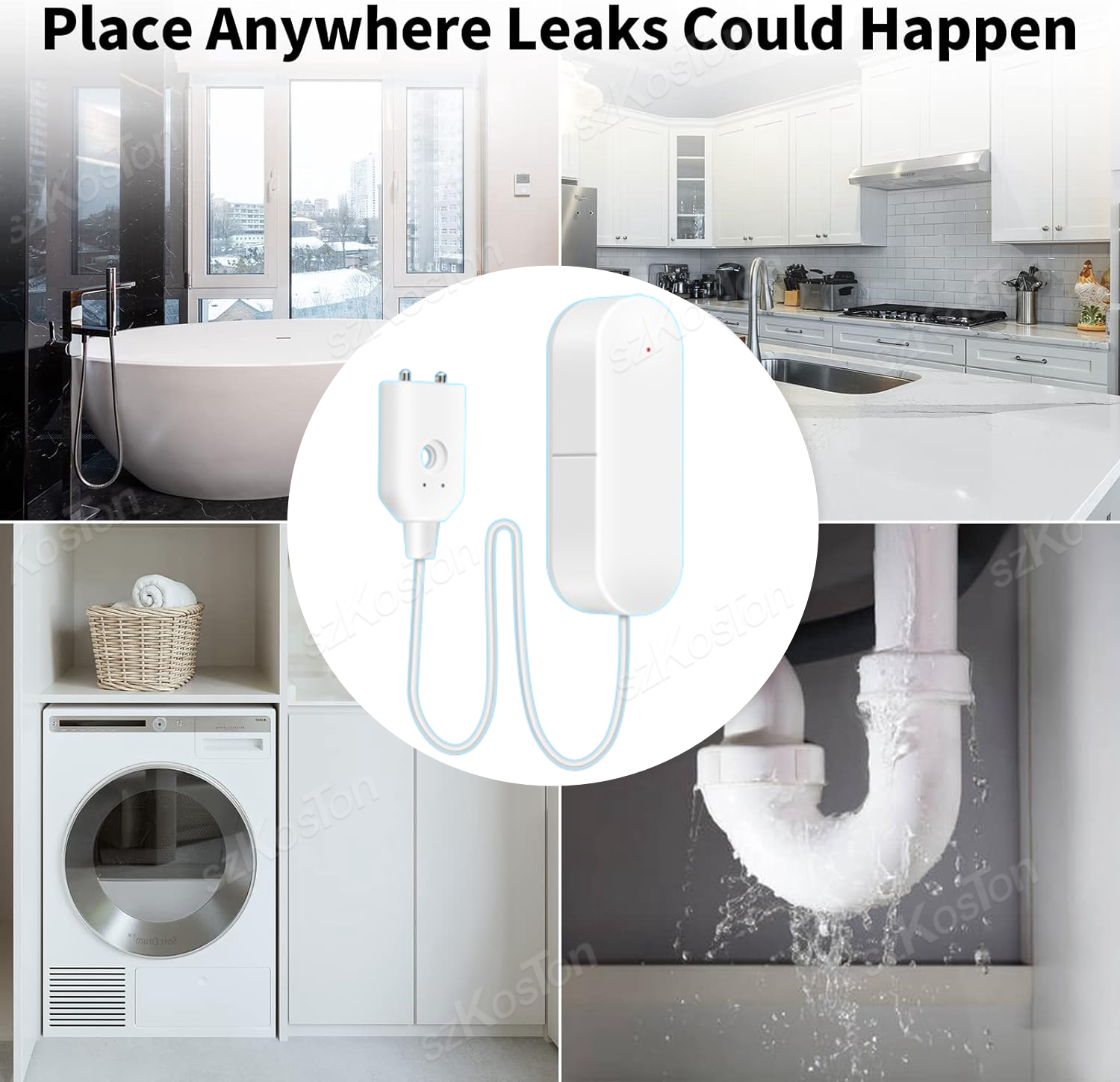 ZigBee 3.0 Water Leakage Senso - Water Alarm Sensor reseña y precio