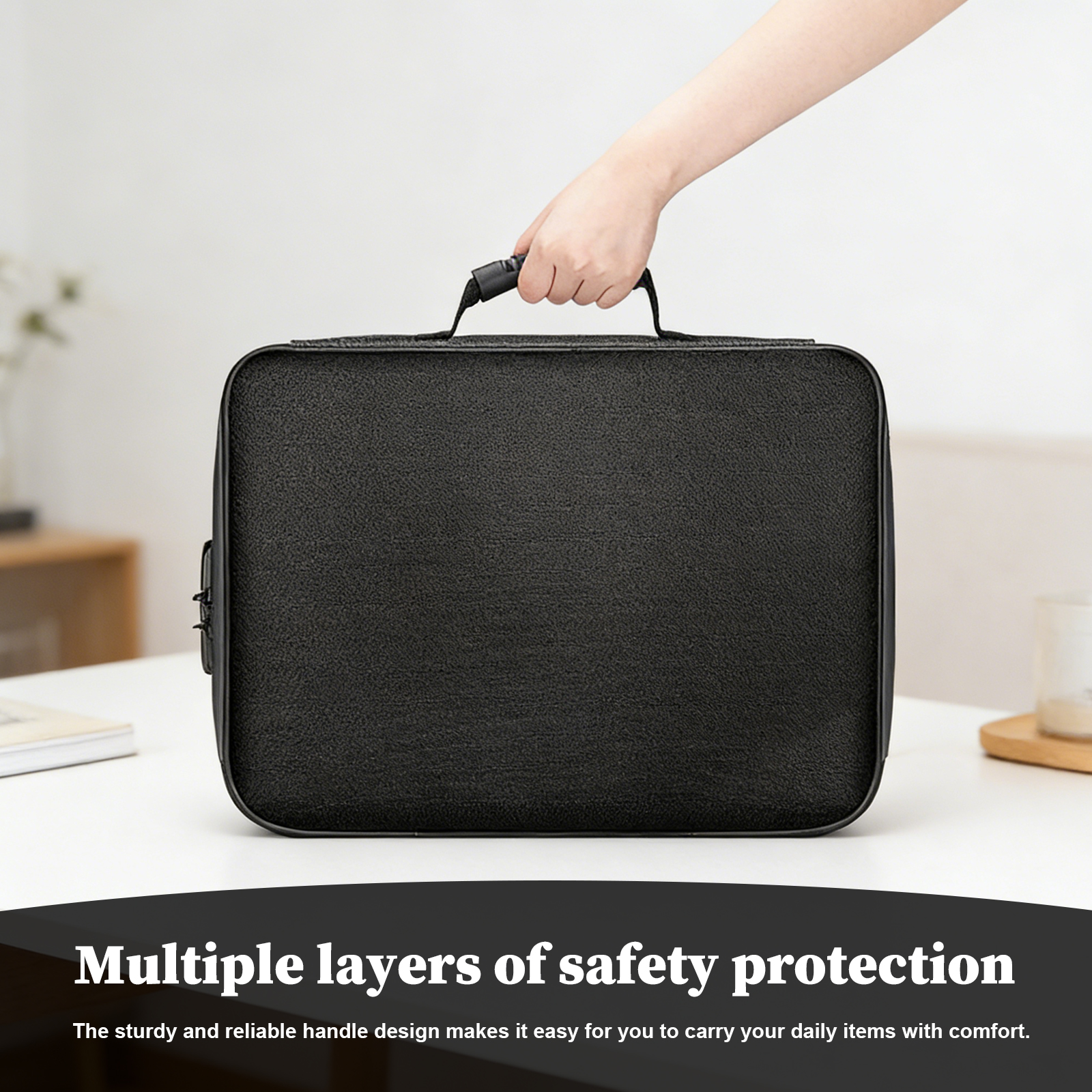 Fireproof Document Bag with Lo - Fire Safe Document reseña y precio