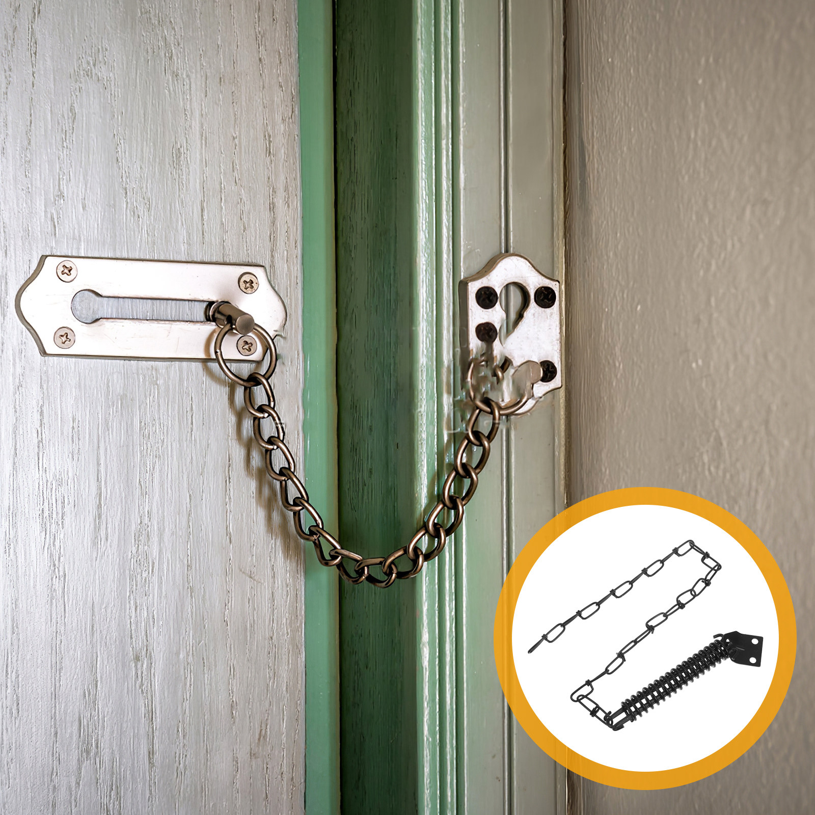 1Set Anti-Theft Door Chain Iro - Security Chain Door reseña y precio
