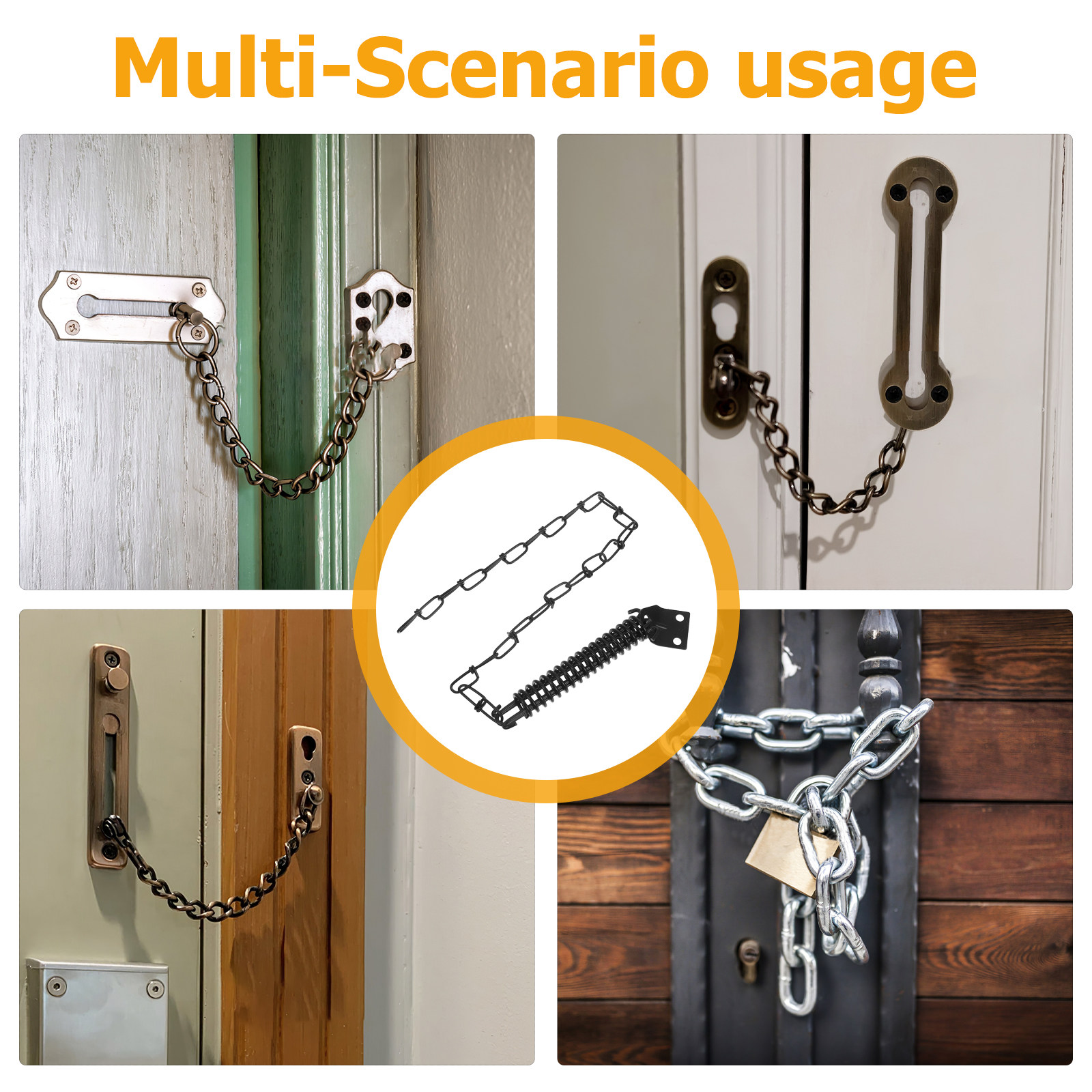 1Set Anti-Theft Door Chain Iro - Security Chain Door reseña y precio