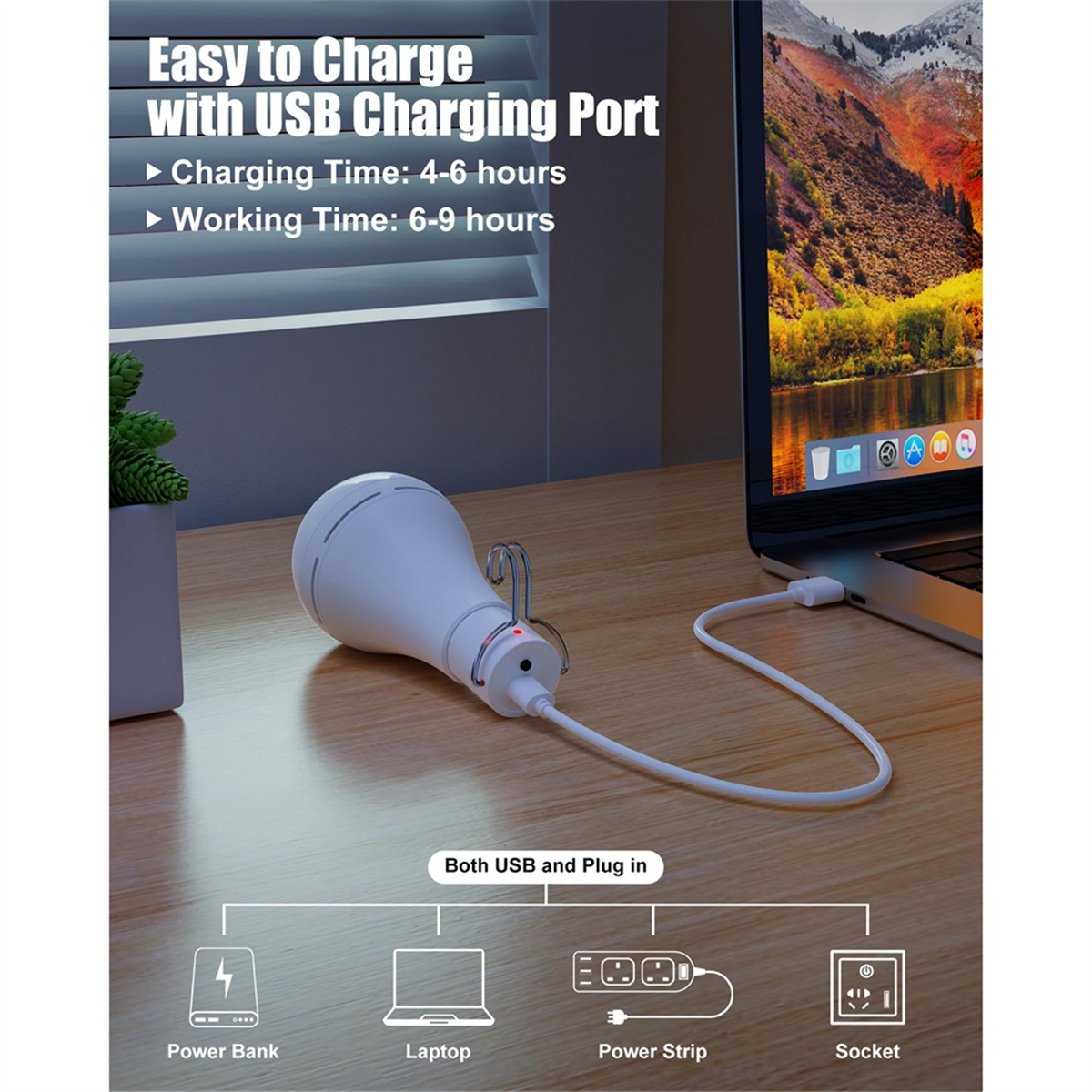 ONCE USB Rechargeable Light Bu - Power Outage Light reseña y precio