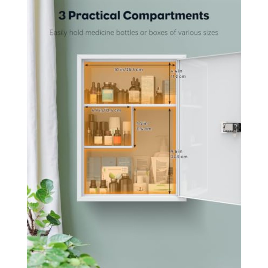Wall Mount Medicine Cabinet wi - Medicine Cabinet Lock reseña y precio