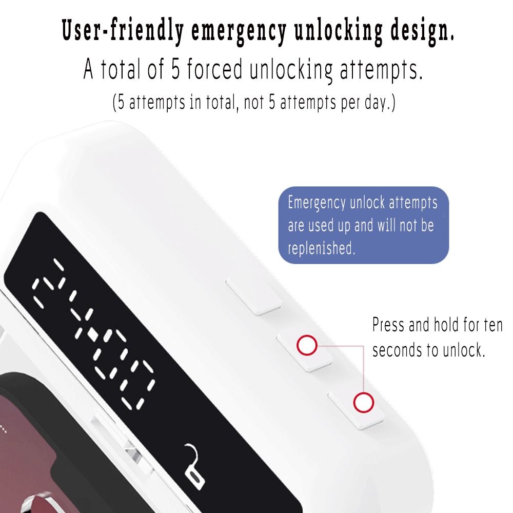 Portable Phone Lock Box with T - Medicine Cabinet Lock reseña y precio