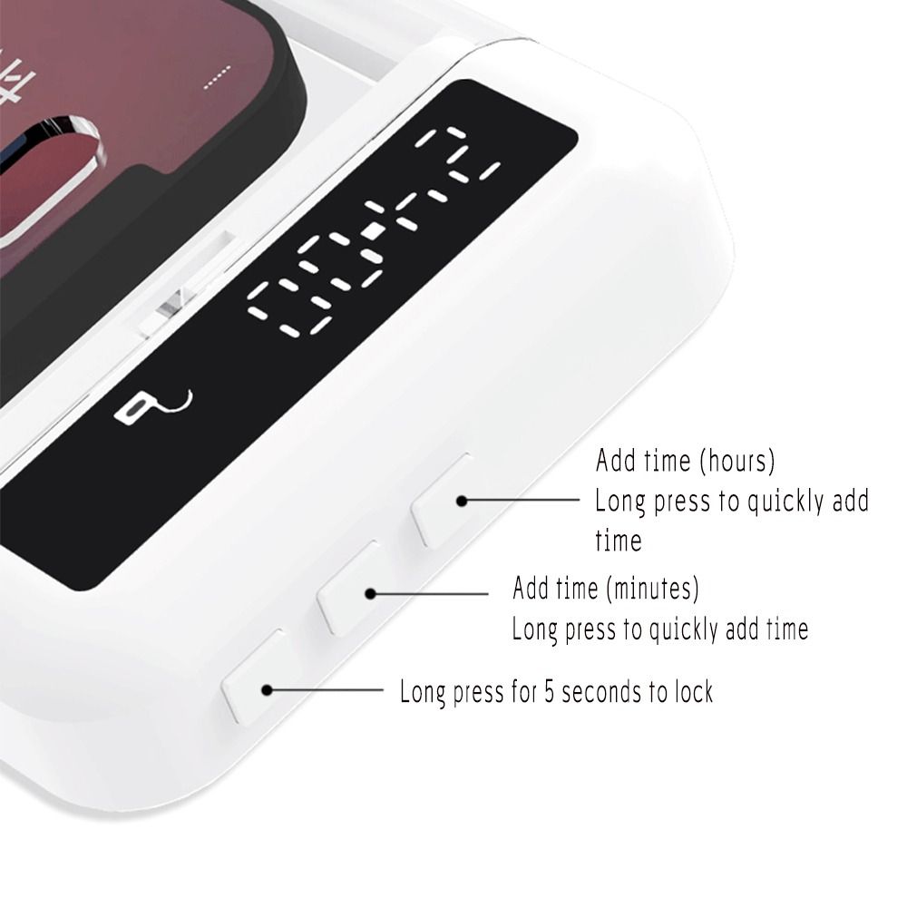 Portable Phone Lock Box with T - Medicine Cabinet Lock reseña y precio