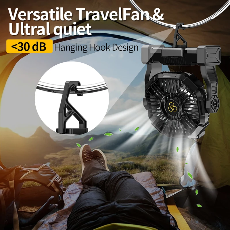 Rechargeable Portable Fan 1040 - Power Outage Light reseña y precio