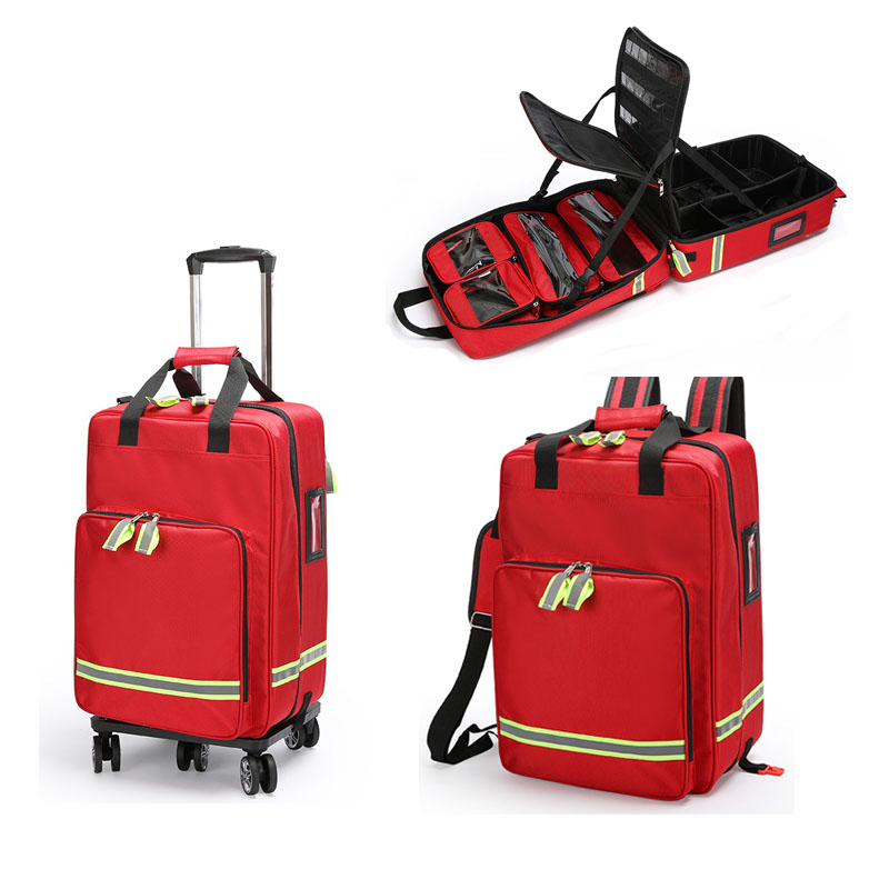 Large Capacity Empty Trolley F - First Aid Bag Kit reseña y precio