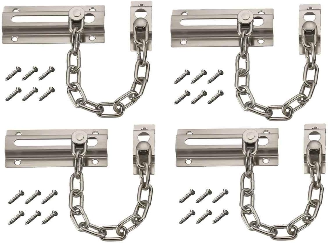 4PCS Door Chain Guard Security - Security Chain Door reseña y precio