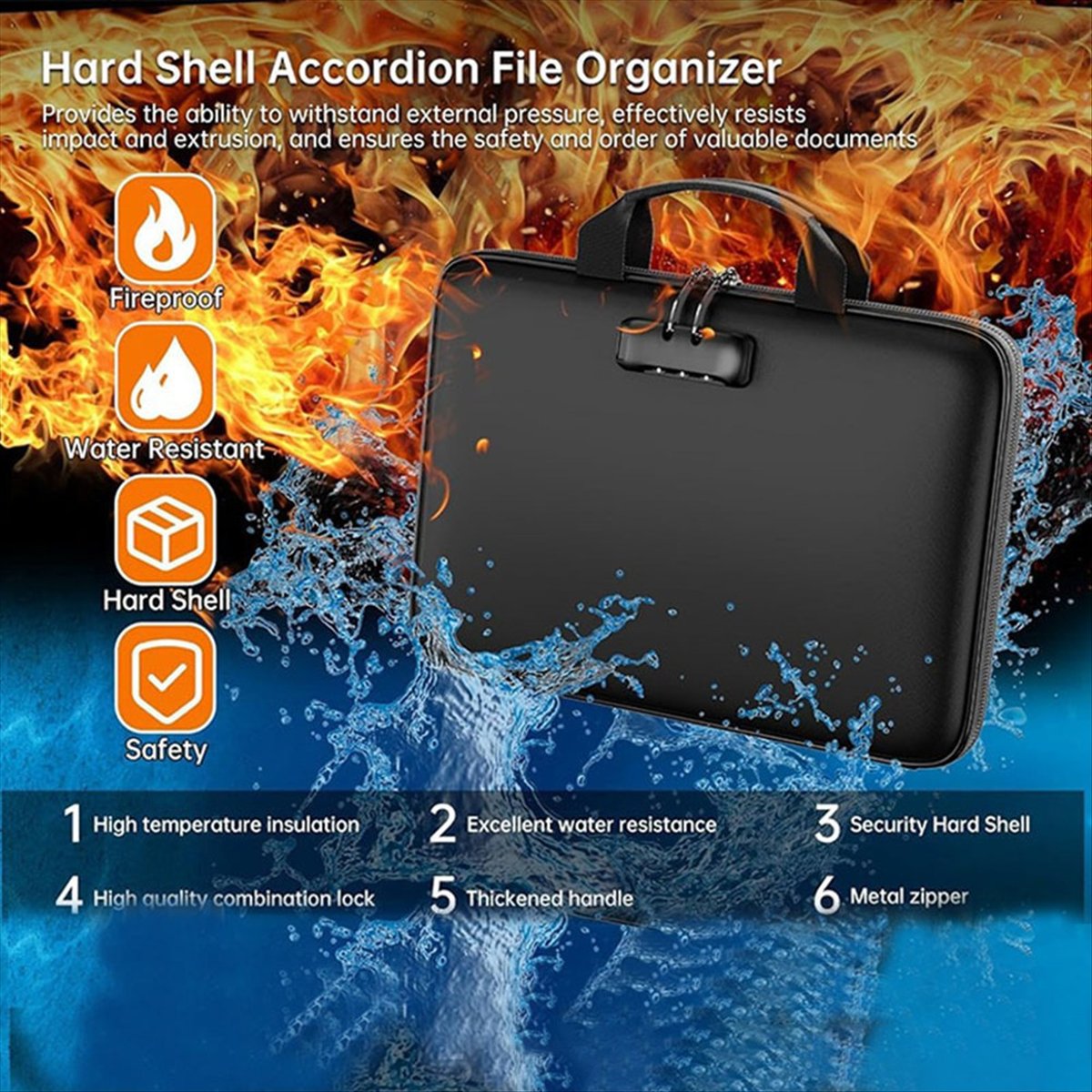 Fireproof Document Organizer B - Fire Safe Document reseña y precio