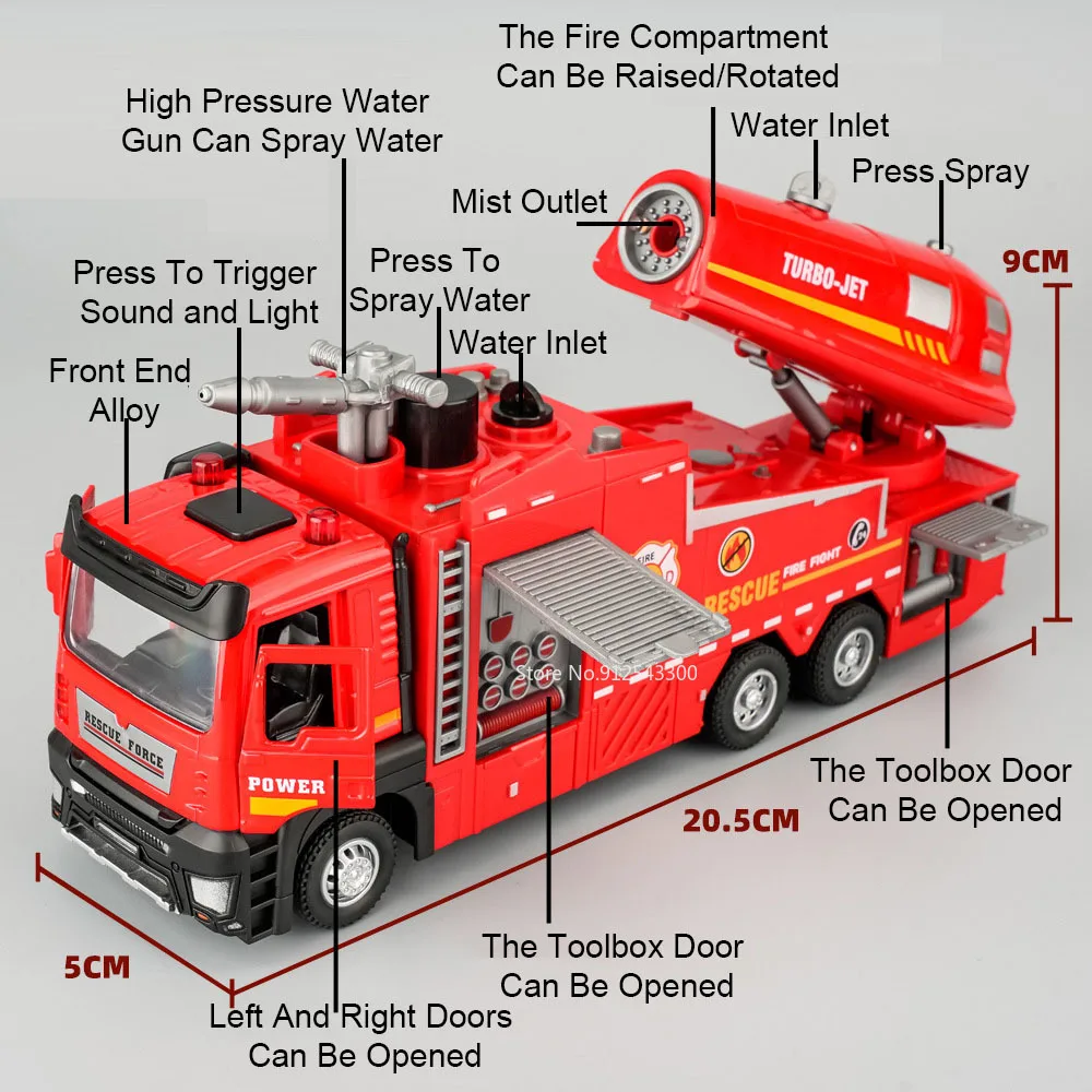 1:32 Scale Water Spray Fire Tr - Fire Escape Ladder reseña y precio