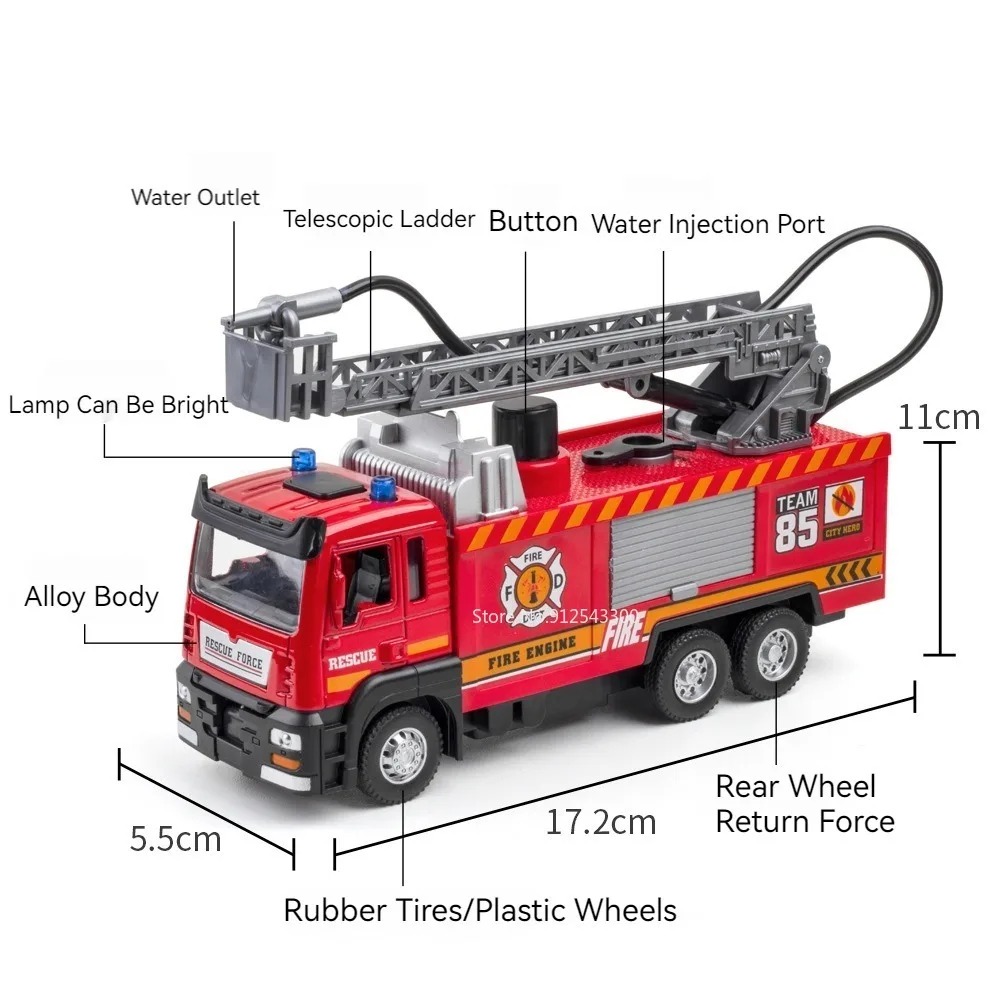 1:32 Scale Water Spray Fire Tr - Fire Escape Ladder reseña y precio