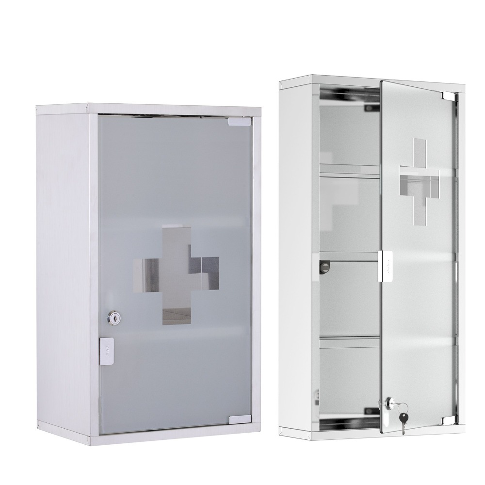 kleankin Wall Medicine Cabinet - Medicine Cabinet Lock reseña y precio
