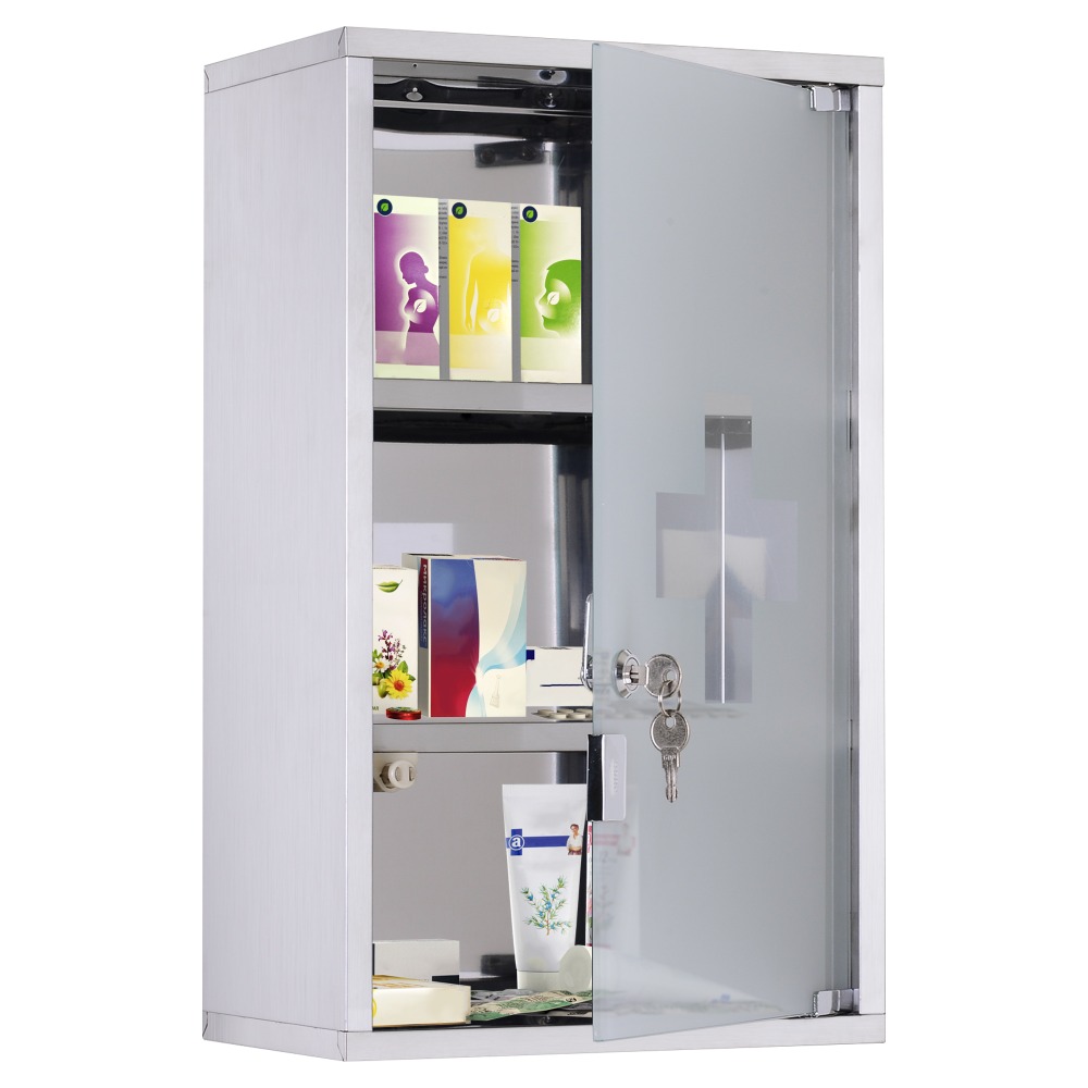 kleankin Wall Medicine Cabinet - Medicine Cabinet Lock reseña y precio
