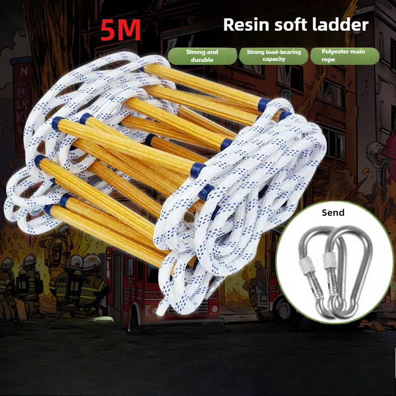 5M Resin Rope Ladder Aerial Wo - Fire Escape Ladder reseña y precio