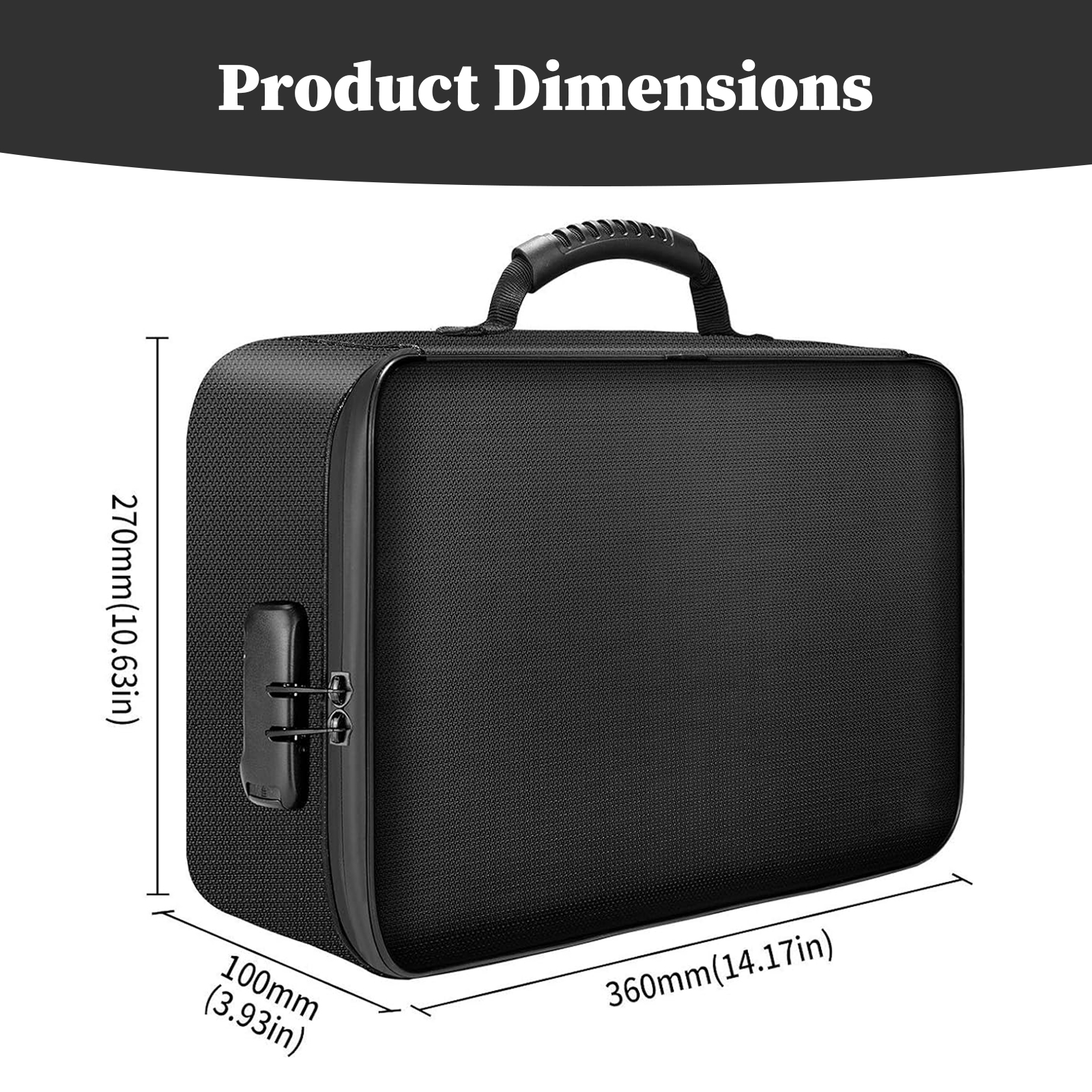 Fireproof Document Bag with Lo - Fire Safe Document reseña y precio