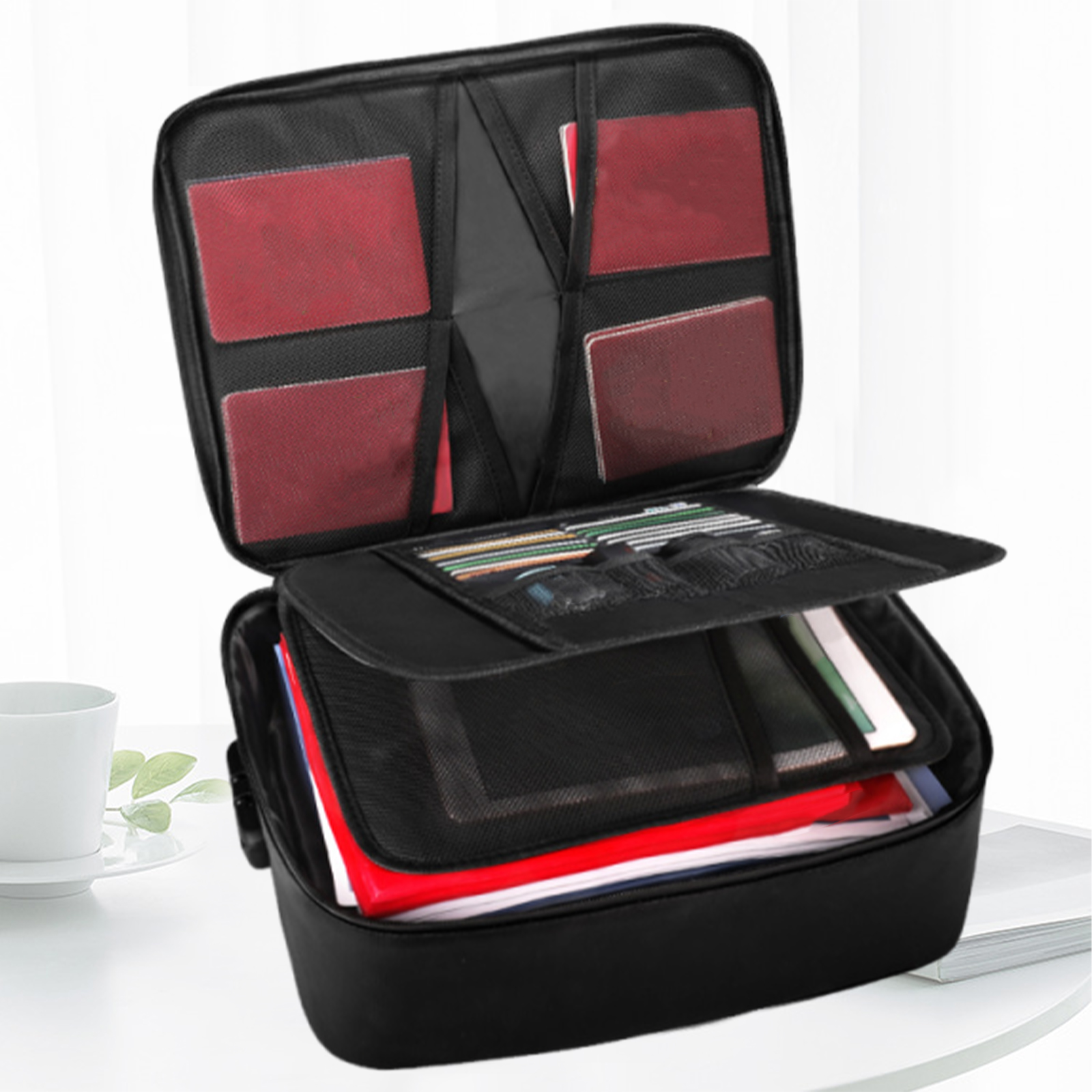 Fireproof Document Bag with Lo - Fire Safe Document reseña y precio