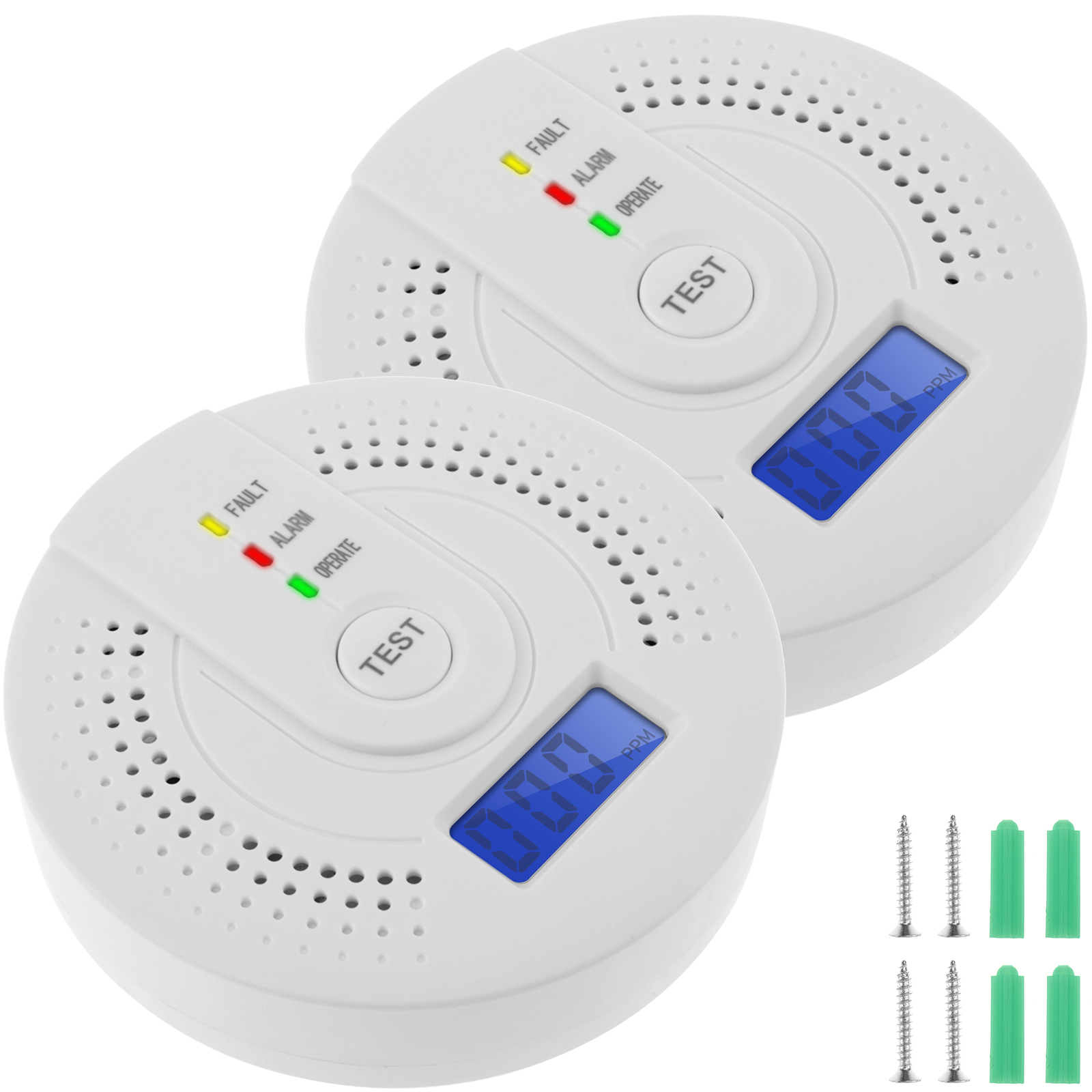 Independent CO Alarm Sensor Ca - Smoke Detector Interconnected reseña y precio