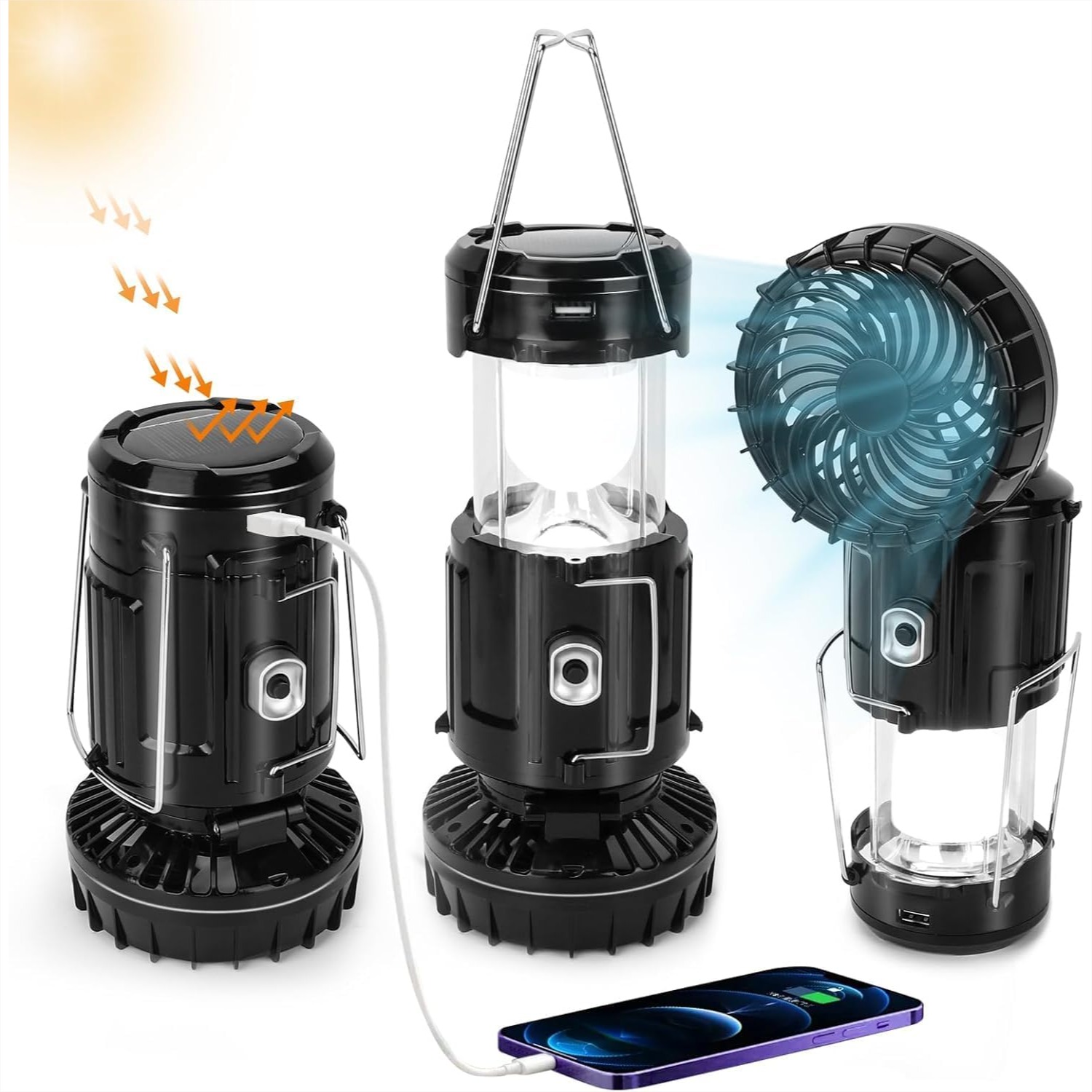 Solar Portable Lantern with Fa - Power Outage Light reseña y precio