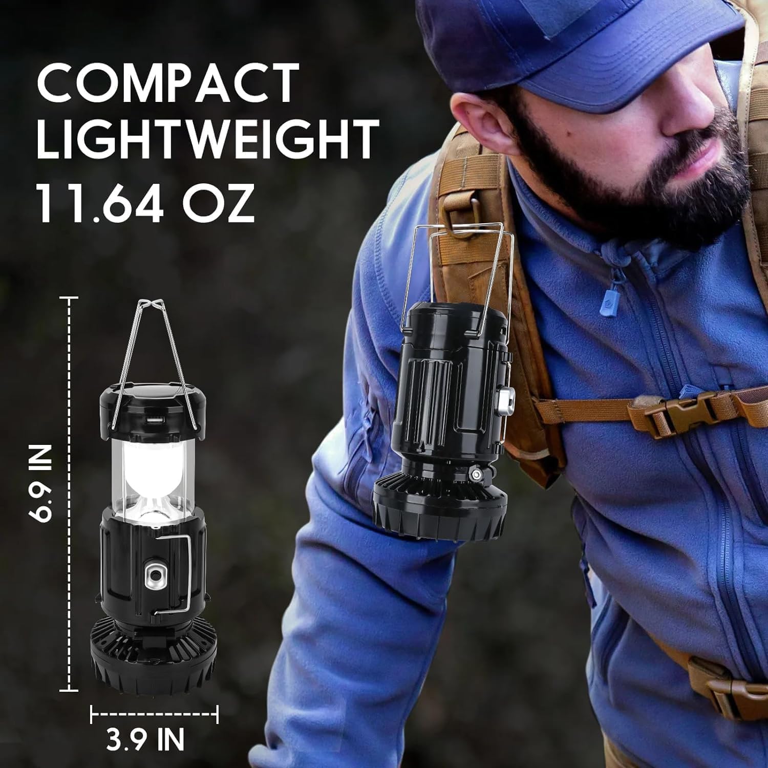 Solar Portable Lantern with Fa - Power Outage Light reseña y precio