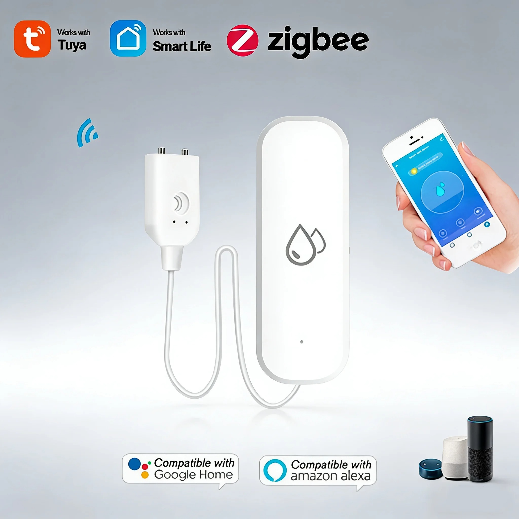 Smart Home Zigbee Water Leak D - Water Alarm Sensor reseña y precio