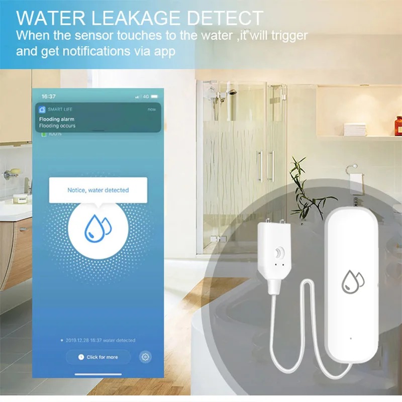 Smart Home Zigbee Water Leak D - Water Alarm Sensor reseña y precio
