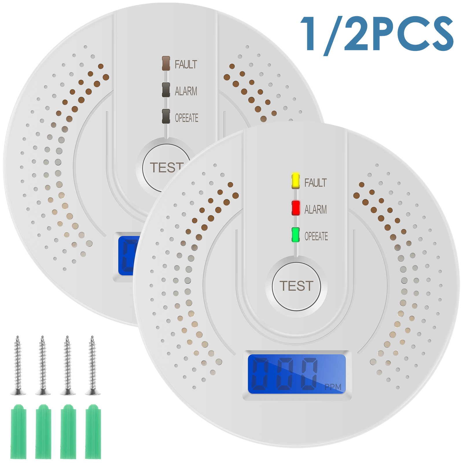 Independent CO Alarm Sensor Ca - Smoke Detector Interconnected reseña y precio